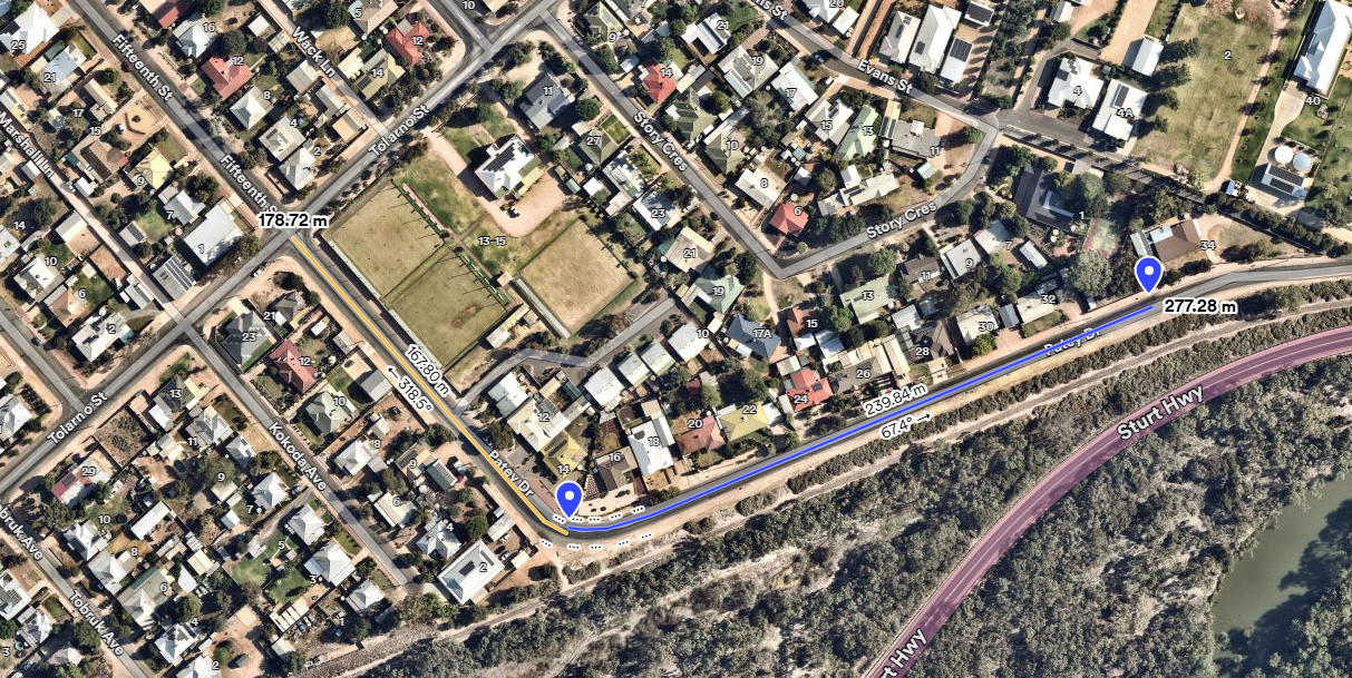 Patey Drive map